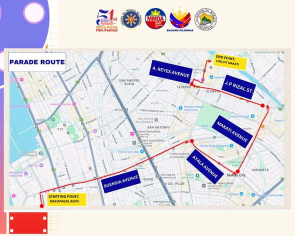 MMDA Route plan for MMFF 2025