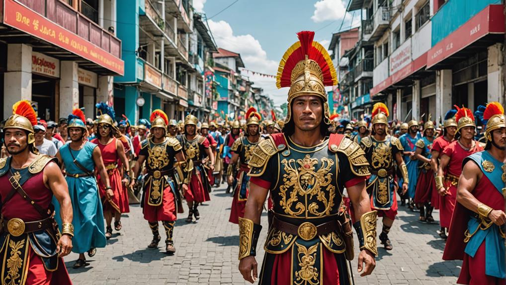 colorful masks and costumes