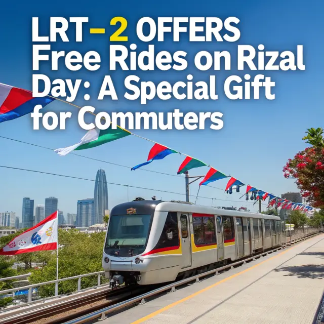 LRT-2 Offers Free Rides on Rizal Day