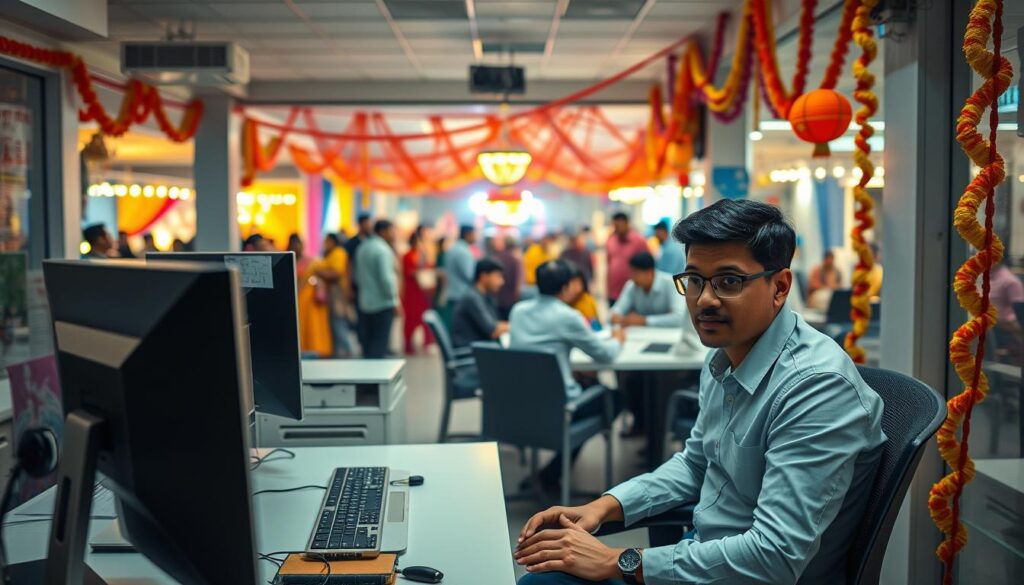 work strategy during festival time