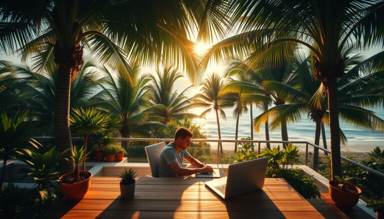The Joy of Working Remotely Under Palm Trees