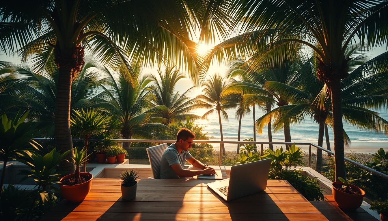 The Joy of Working Remotely Under Palm Trees