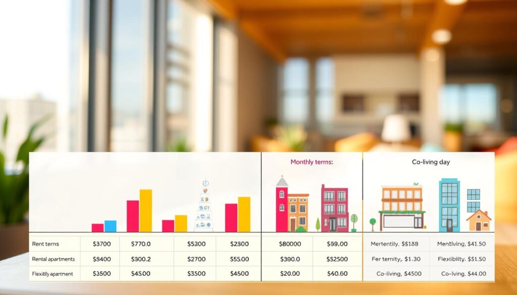 monthly budget comparison housing options
