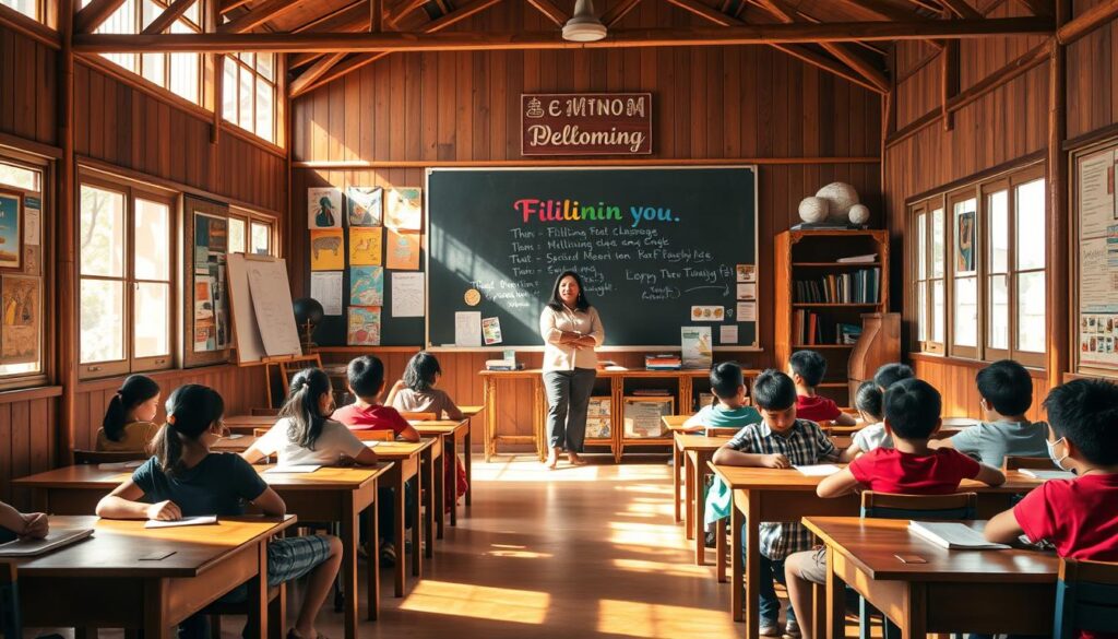 Filipino language classroom