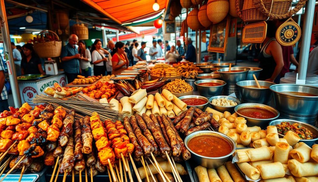 Filipino street food delicacies