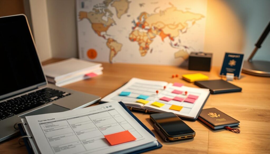 travel work schedule planning