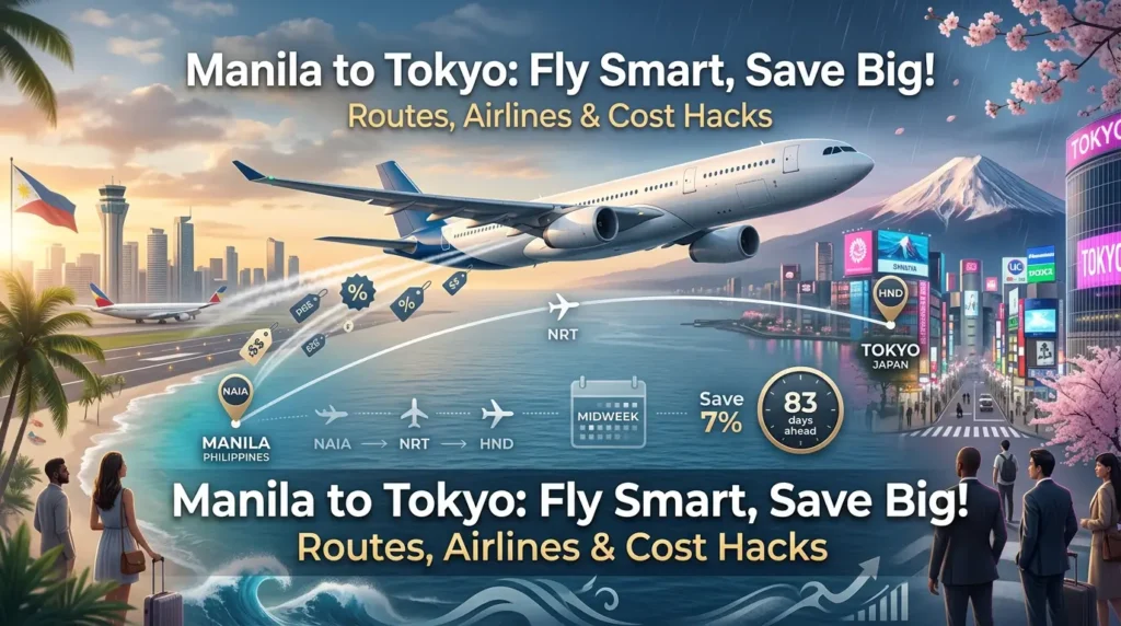 Manila to Tokyo Flights Airlines, Routes & Cost Tips