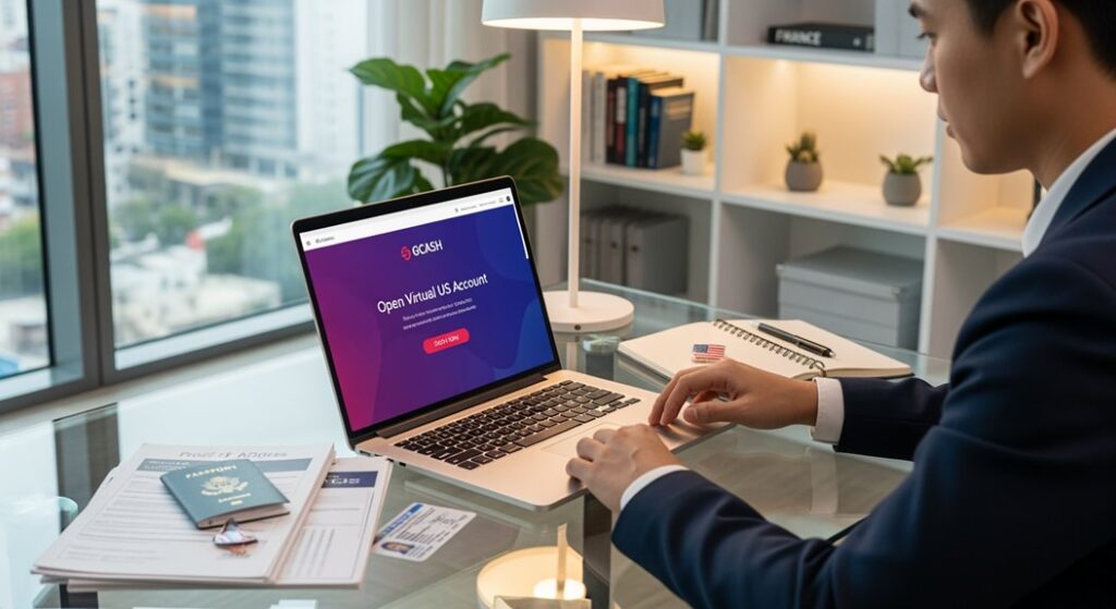 gcash virtual us account opening