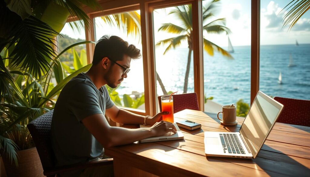 productive digital nomad routine
