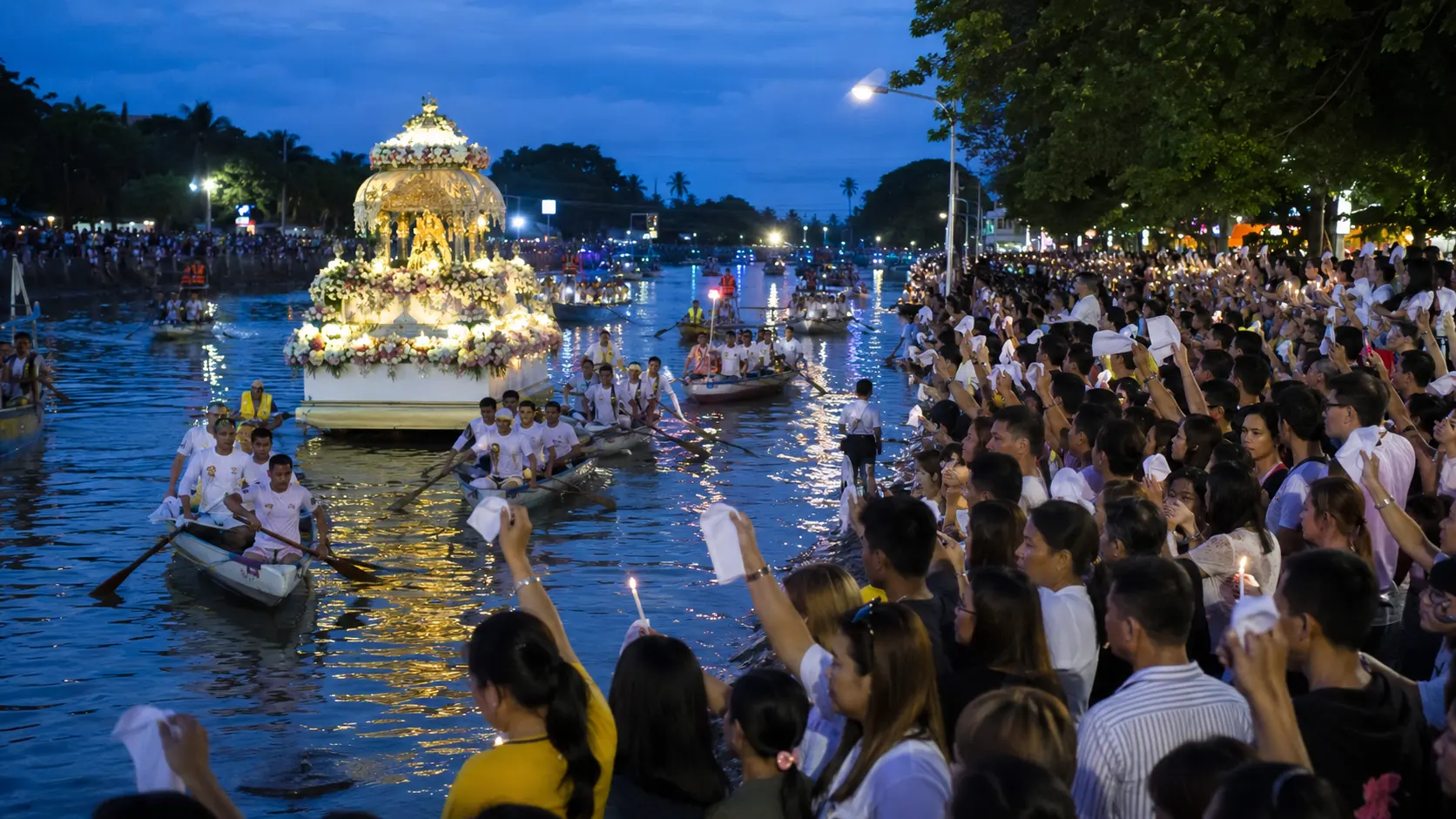 Peñafrancia fluvial procession on the Naga River in Naga City