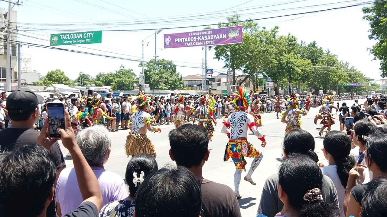 Pintados Festival Tacloban crowd photograph